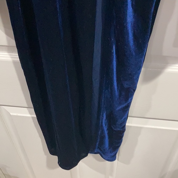 Fashion Nova Blue Velvet Dress - Picture 2 of 3